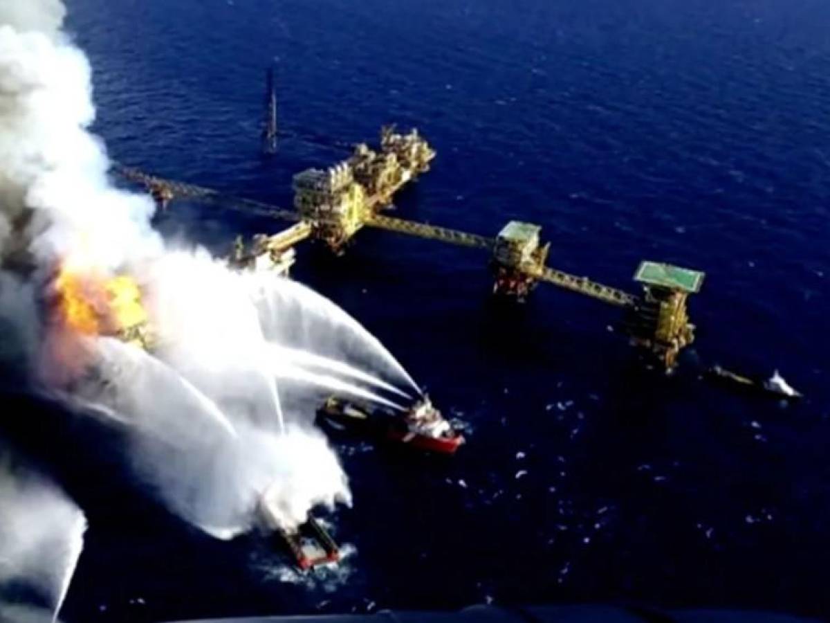 Seis Heridos Dej Explosi N En Plataforma De Gas En Golfo De M Xico