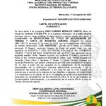 INTI Cartel de Notificación de Revocatoria a Emelicarmen Morales