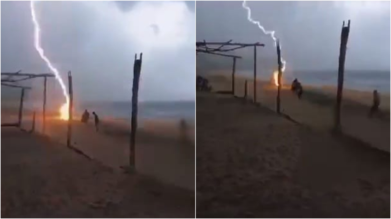 Un Rayo Mat A Dos Personas En Una Playa En M Xico Video Qu Pasa