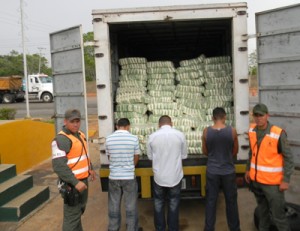 GNB incauta siete toneladas de azúcar en la COL 1 1267 10d
