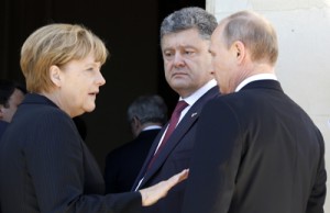 Putin y Poroshenko se vieron durante actos en Normandía 1 1276 17A JU
