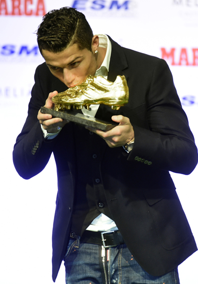 «CR7» recibió el Botín de Oro 2 1428 deportes
