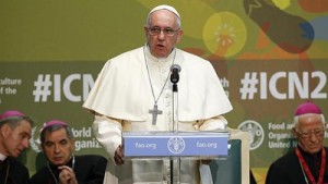 Francisco llamó a luchar contra el hambre 1 1443 17breve 1