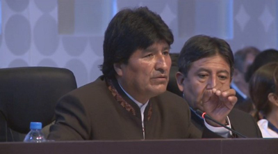 Obama terminó reuniéndose con Maduro 9 1574 6Evo Morales2