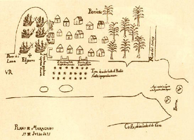 Mapa de maracaibo de 1529