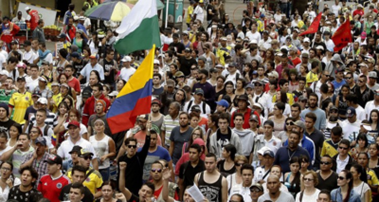 Colombia protagonizó ayer un «multitudinario» paro nacional 1 1905 7A