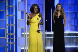 Viola Davis en su discurso al recoger su Globo de Oro a la mejor actriz de reparto