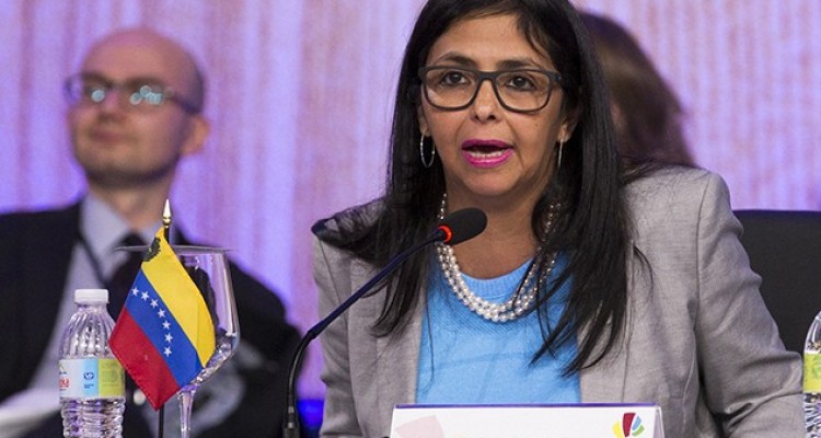 La ministra de Relaciones Exteriores de Venezuela Delcy Rodriguez