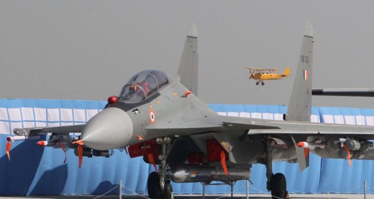 brahmos missile integrated with su 30 mki on display during the 80th ai