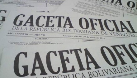 gaceta oficial ley