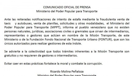 misión transporte
