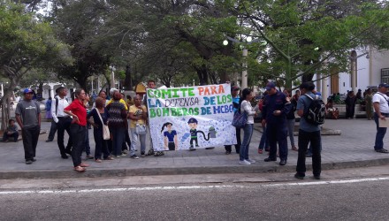 2A PROTESTA BOMBEROS ALCALDIA