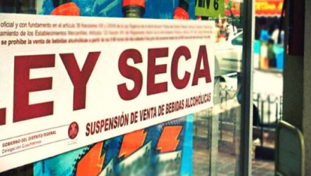 Ley Seca desde el 4 de diciembre