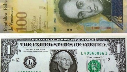 dolar y bolivar
