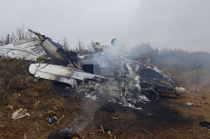 Los restos de la avioneta que se estrelló entre La Pampa y Buenos Aires