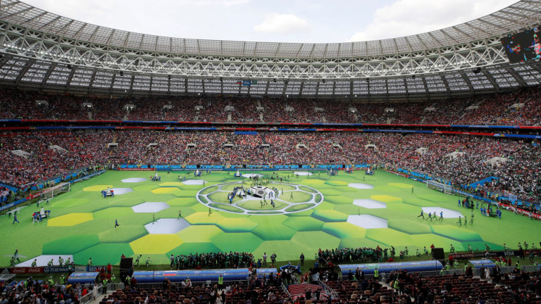Soccer Football - World Cup - Opening Ceremony - Luzhniki Stadium, Moscow, Russia - June 14, 2018 General view before the opening REUTERS/Maxim Shemetov