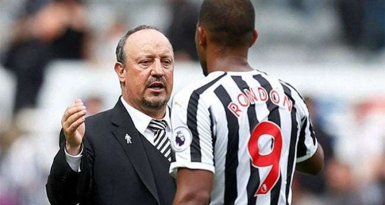 Técnico Rafa Benítez confirma que Salomón Rondón estará unas dos semanas de baja 1 Rafa Benítez y Salomón Rondón