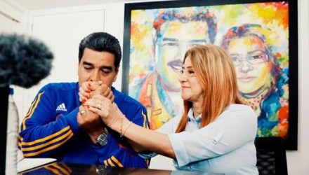 Maduro y Cilia Flores