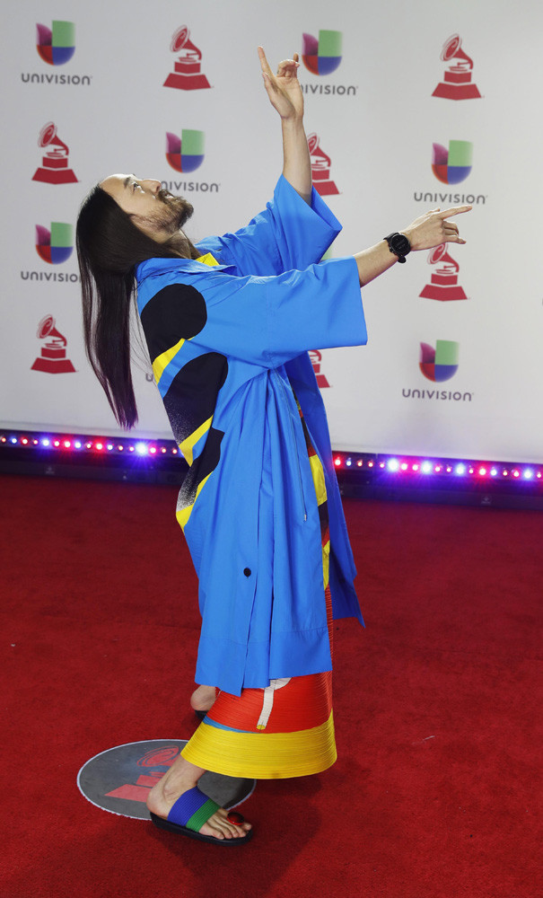 19th Latin Grammy Awards – Arrivals – Las Vegas, Nevada, U.S., November 15, 2018 – Steve Aoki poses. REUTERS/Steve Marcus