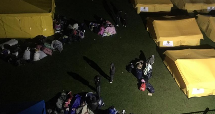 Primera noche de los venezolanos tras ser reubicados en otro albergue en Bogotá 1 Captura de pantalla 2018 11 15 a las 12.07.20