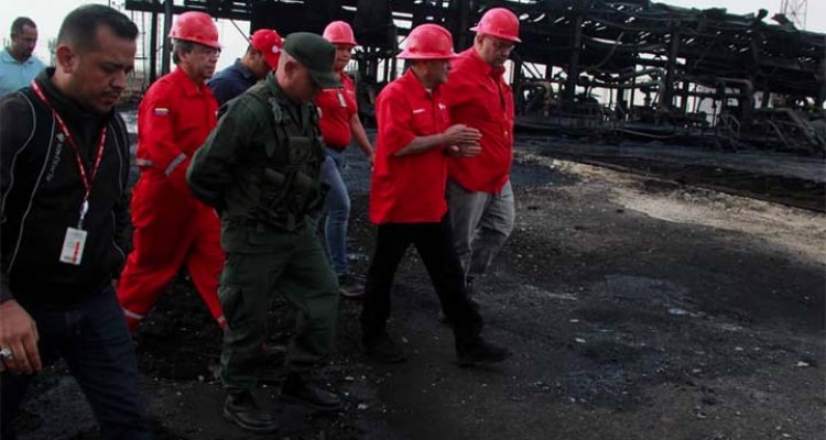 Gobierno denunció saboteo en estación de PDVSA de Carabobo que se incendió el martes 1 zv