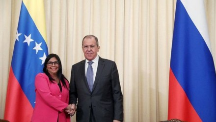 Delcy Rodríguez en Rusia