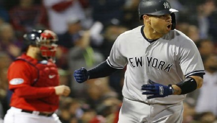 New York Yankees batter Gary Sanchez 700x352