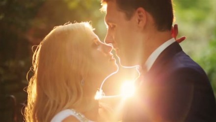 depositphotos 101490336 stock video wedding couple softly kissing on