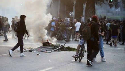 grande portada chile disturbios de