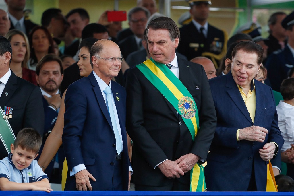 (Brasília - DF, 07/09/2019) Presdiente da República, Jair Bolsonaro, Pastor Edir Macedo e Silvio Santos durante  desfile Cívico por ocasião do Dia da PátriaFoto: Alan Santos/PR
