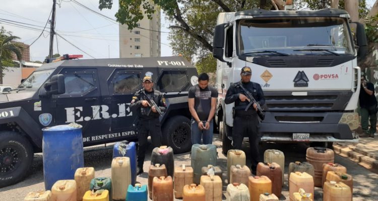 ERE detiene a sujeto con 700 litros de combustible 1 ere