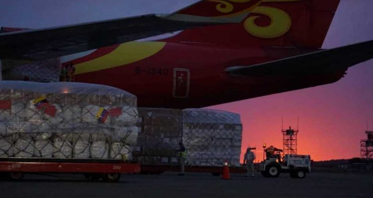 arriba a venezuela cargamento con ayuda humanitaria desde china