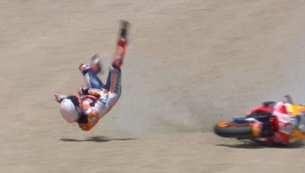 marc marquez caida jerez 2020