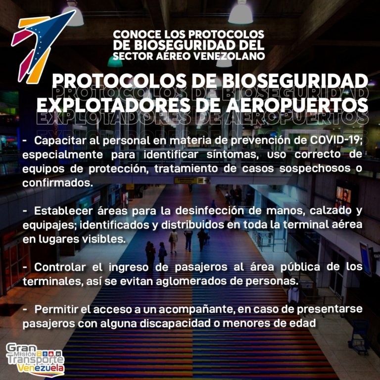 Si viaja debe leer esto: conozca las normas de bioseguridad en aeropuertos del país 2 PROTOCOLO AEROPUERTOS 1 768x768 1