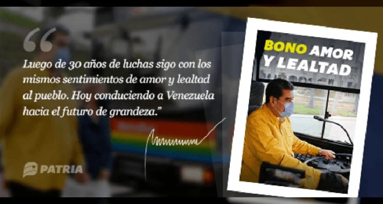 ¡Atención! Comenzó la entrega del bono Amor y Lealtad a través del Carnet de la Patria 1 bono