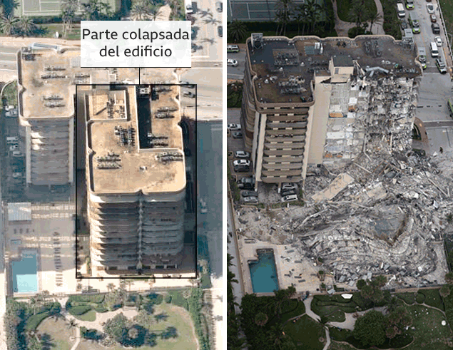 ¡Solo un milagro! Continúa las búsqueda de 159 desaparecidos en el edificio derrumbado en Miami 4 edificio