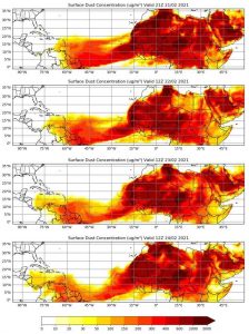 Se espera la llegada de una nube de polvo del Sahara a Venezuela 2 polvo sahara