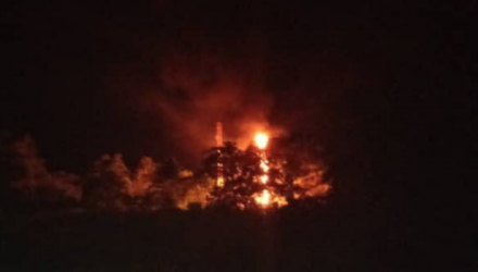 explosión en poliducto de combustible de Pdvsa