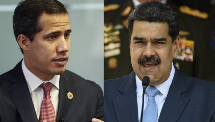 el presidente interino venezuela juan guaido y el dictador nicolas maduro 1