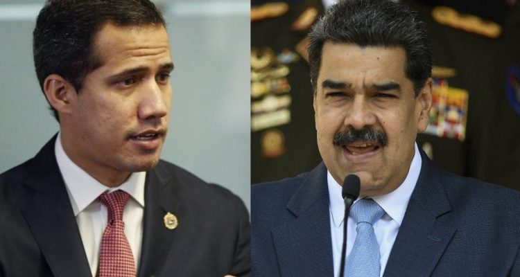 el presidente interino venezuela juan guaido y el dictador nicolas maduro 1