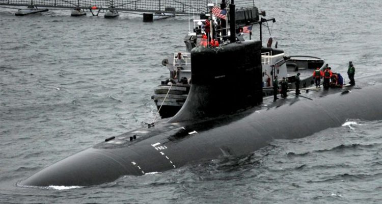 choque de un submarino nuclear de EE.UU.