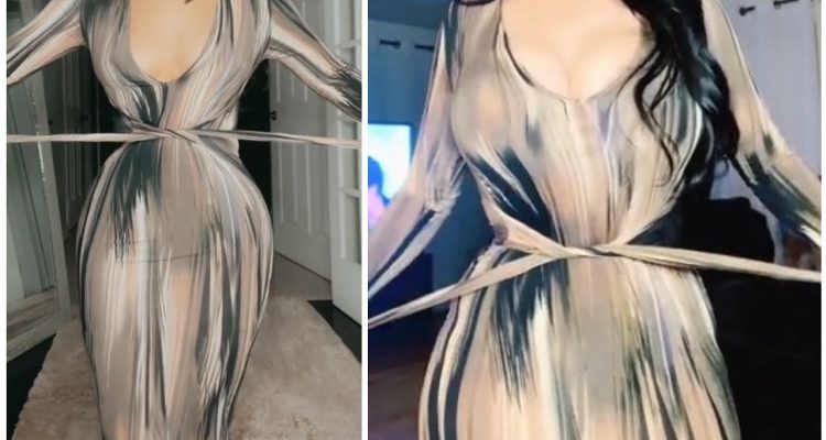 ¡Parece Magia! El «vestido ilusión» que te hace «desaparecer» centímetros de cintura (+video) 1 vestido ilusión