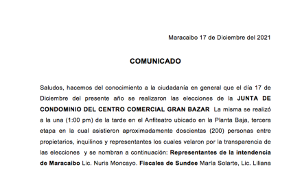 2021 12 29 Elecciones Conominio CC Gran Bazar e1640819545277
