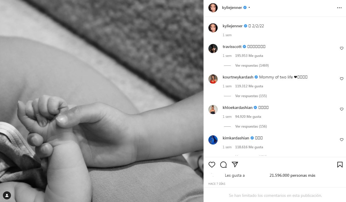 Kylie Jenner reveló el raro nombre su segundo hijo 2 Captura 5