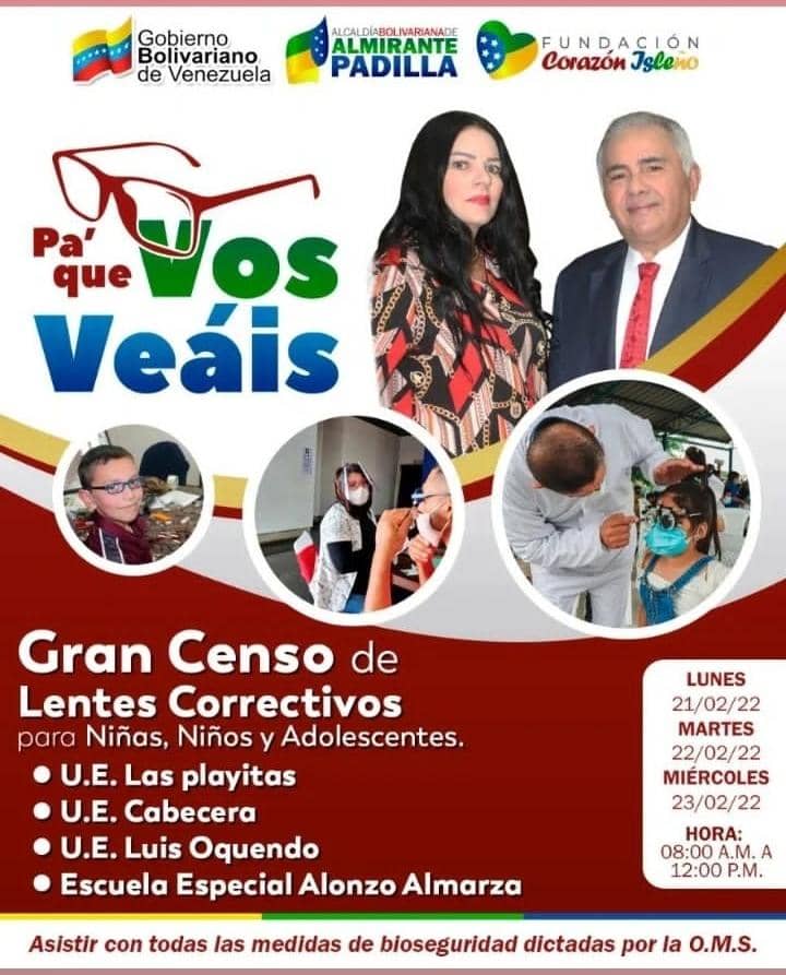 Inició Gran Censo de Lentes Correctivos para niñas, niños y adolescentes en Almirante Padilla 2 Gran Censo de Lentes Correctivos