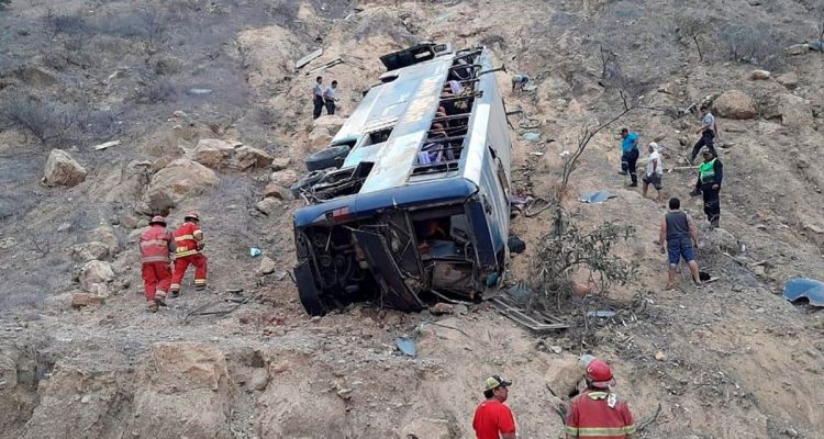 Accidente de autobus en Peru