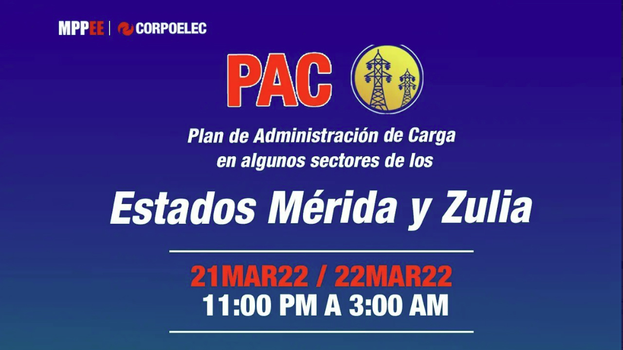 Corpoelec anunció cronograma de racionamiento en algunos sectores del  estado Zulia - Qué Pasa