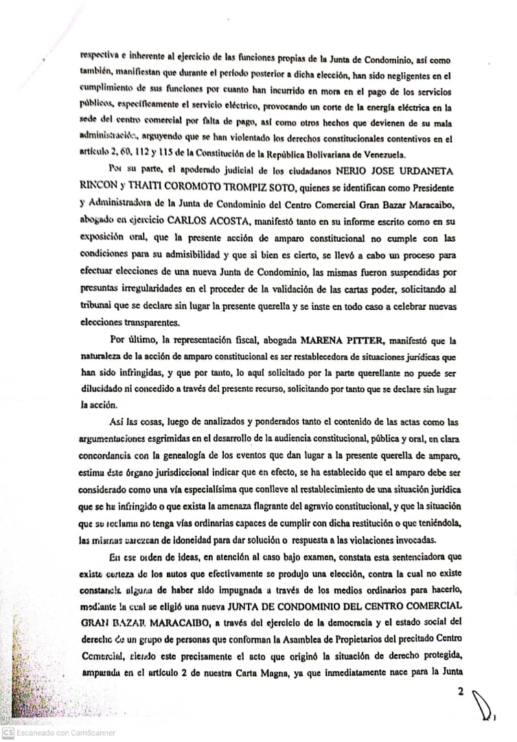 Gran Bazar: Tribunal ratificó validez de la elección de la junta de condominio 3 WhatsApp Image 2022 05 26 at 10.45.33 AM 1