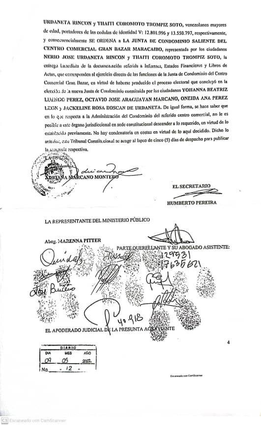 Gran Bazar: Tribunal ratificó validez de la elección de la junta de condominio 5 WhatsApp Image 2022 05 26 at 10.45.34 AM