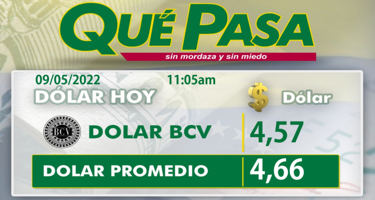 Precio del Dólar hoy 9may22 1 Dolar